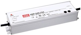Источник питания AC-DC, 225Вт, ККМ, вход 90…305В AC, 47…63Гц/127…431В DC, выход 15В/15А, изоляция 3750В AC, в корпусе IP65, подстройка напряжения/тока, 244.2х68х38.8мм, -55…+70С | код HEP-240-15A | MeanWell Источник питания AC-DC, 225Вт, ККМ, вход 90…305В AC, 47…63Гц/127…431В DC, выход 15В/15А, изоляция 3750В AC, в корпусе IP65, подстройка напряжения/тока, 244.2х68х38.8мм, -55…+70С | код HEP-240-15A | MeanWell