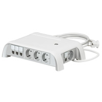 Розеточный блок 7x2К+З Н.Ст.+Ком. 7 Портов | код 653575 | Legrand