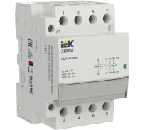 ARMAT Контактор модульный KMR 40А 230В AC 4НО IEK | код AR-KMR10-040-40-230 | IEK