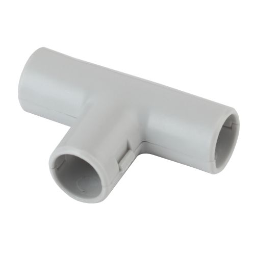 Тройник (серый) соединительный для трубы 16мм (10шт) (10/300/5400) | код Б0036830 | ЭРА