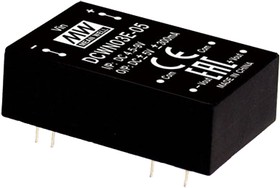 Источник питания DC-DC, 3 Вт, вход 9…18В, выход ±15В/±100мА, изоляция 3000В DC, DIP24 33.8х20.3х10.2мм, -40...+90С | код DCWN03A-15 | MeanWell Источник питания DC-DC, 3 Вт, вход 9…18В, выход ±15В/±100мА, изоляция 3000В DC, DIP24 33.8х20.3х10.2мм, -40...+90С | код DCWN03A-15 | MeanWell