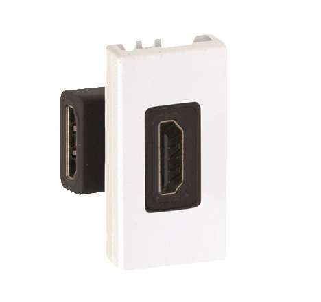 Разъем HDMI узкий (мама-мама) S27 слоновая кость | код 2701094-031 | Simon