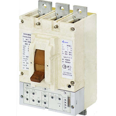 Выключатель автоматический ВА08-0405С-356910-20УХЛ3 400А, 660В короткие вывода | код 1020267 | Контактор