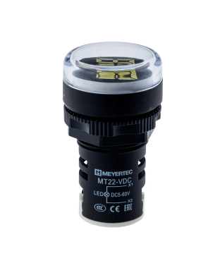 Индикатор напряжения, 5-60V DC, белый, MT22-VDC1 | код 107384 | MEYERTEC Индикатор напряжения, 5-60V DC, белый, MT22-VDC1 | код 107384 | MEYERTEC