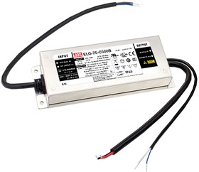 Источник питания AC-DC, 75.6Вт, IP67, вход 100…305В AC, 47…63Гц/142…431В DC, ККМ, выход 27…54В/1400мА, изоляция 3750В AC, в кожухе 180х63х35.5, -40…+85С (корпус), умный димминг с программатором SDP-001 | код ELG-75-C1400D2 | MeanWell Источник питания AC-DC, 75.6Вт, IP67, вход 100…305В AC, 47…63Гц/142…431В DC, ККМ, выход 27…54В/1400мА, изоляция 3750В AC, в кожухе 180х63х35.5, -40…+85С (корпус), умный димминг с программатором SDP-001 | код ELG-75-C1400D2 | MeanWell