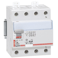 Диф.Выкл. Dx 4п 63a 30ma -Ac | код 008995 | Legrand