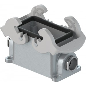 Закрытое основание разъема REVOS, Size 10, с уплотнителем, с двумя защелками, 2 кабельных ввода IP54 PG16, материал корпуса: алюминиевый сплав | код 72.330.1028.0 | Wieland Закрытое основание разъема REVOS, Size 10, с уплотнителем, с двумя защелками, 2 кабельных ввода IP54 PG16, материал корпуса: алюминиевый сплав | код 72.330.1028.0 | Wieland