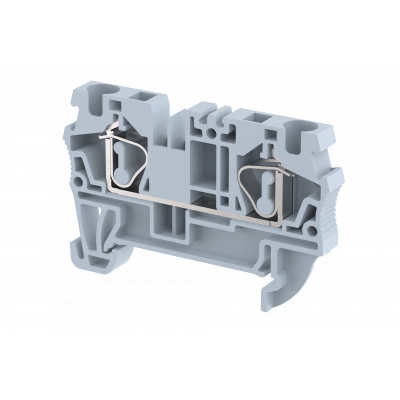Клемма проходная пружинная 4 мм2, на 2 подключения, серая SQ4-GREY | код 2103010000 | Elmex Клемма проходная пружинная 4 мм2, на 2 подключения, серая SQ4-GREY | код 2103010000 | Elmex