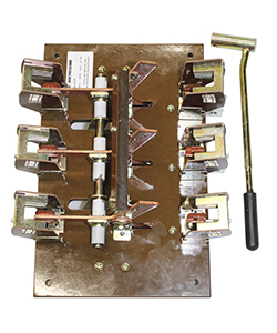 Переключатель ПБ-34 П У3, 400А, 380В, гетинаксовое основание, правая боковая рукоятка, IP00, с дугогасительными камерами, переключатель (ЭТ) | код ET522285 | Электротехник Переключатель ПБ-34 П У3, 400А, 380В, гетинаксовое основание, правая боковая рукоятка, IP00, с дугогасительными камерами, переключатель (ЭТ) | код ET522285 | Электротехник