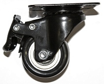 Ролик для шкафов с тормозом максимальная нагрузка 150 кг d= 50.8 мм для шкафов серии TTR TTB Hyperline TCAS-3IBRK | код 451536 | Hyperline