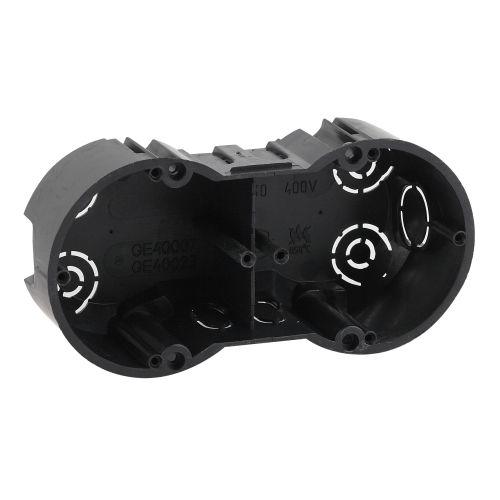 Коробка установочная КУТ 2-х местная 141х70х45мм для твердых стен саморез. IP20 (100/1800) | код Б0047213 | ЭРА