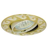Светильник встраиваемый потолочный Ellada 51 1 04 HR51 литой, круглый, золото Comtech | код CH9200223 | COMTECH