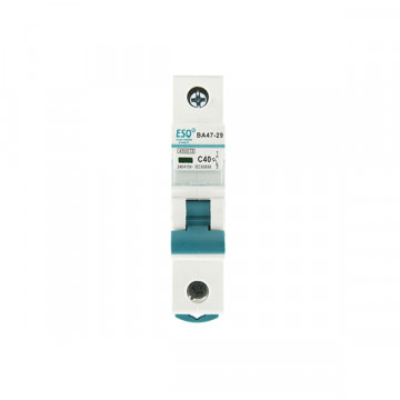 Автоматический выключатель ВА 47-29_1 полюс 40А ток к.з. 4.5кА хар-ка С ESQ | код 14.03.01.000033 | ESQ Автоматический выключатель ВА 47-29_1 полюс 40А ток к.з. 4.5кА хар-ка С ESQ | код 14.03.01.000033 | ESQ