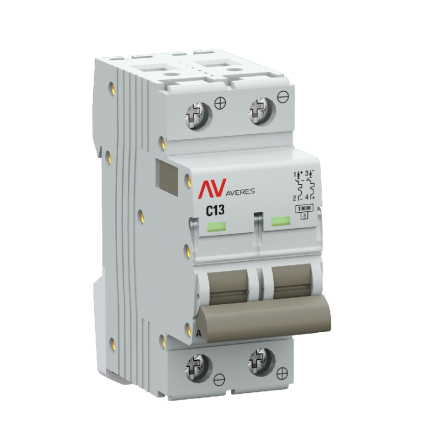 Выключатель автоматический AV-10 DC 2P 13A (C) 10kA EKF AVERES | код mcb10-DC-2-13C-av | EKF Выключатель автоматический AV-10 DC 2P 13A (C) 10kA EKF AVERES | код mcb10-DC-2-13C-av | EKF