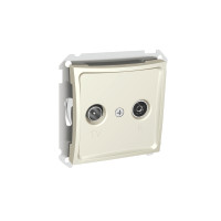 Розетка 1 место TV-R оконечная 8DB, механизм, бежевый Дуэт |10шт| | код WDE000297 | Systeme Electric