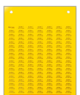 808 804, KCIPA-Y 9X15, Маркировка для электрощитов и компонентов, Жесткий самоклеющийся ПВХ, 9Х15, Серебристый, Размер карты 116x165 мм | код 0.0.0.8.08804 | KLEMSAN