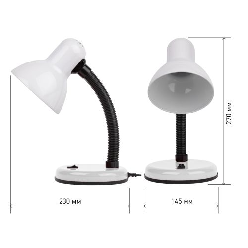 Светильник N-211-E27-40W-W настол. бел. ЭРА Б0035055 Светильник N-211-E27-40W-W настол. бел. ЭРА Б0035055