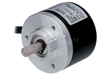 Энкодер инкрементальный, d=40мм, выступающий вал 6мм, 1000 имп/об, выход комплементарный, 12-24VDC | код E40S6-1000-3-T-24 | AUTONICS