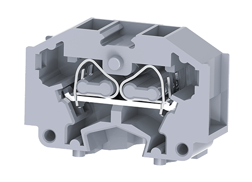 Мини-клемма проходная модульная CM1.5S2 /8x26,5mm, монтаж на панель, пружинная, 4 присоед., 1,5(max 2,5)mm2, 17A, 500V, серая | код CM1.5S2 | Connectwell Мини-клемма проходная модульная CM1.5S2 /8x26,5mm, монтаж на панель, пружинная, 4 присоед., 1,5(max 2,5)mm2, 17A, 500V, серая | код CM1.5S2 | Connectwell