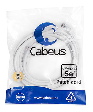 Cabeus PC-UTP-RJ45-Cat.5e-0.15m-WH-LSZH Патч-корд U/UTP, категория 5е, 2xRJ45/8p8c, неэкранированный, белый, LSZH, 0.15м | код 9486c | Cabeus Cabeus PC-UTP-RJ45-Cat.5e-0.15m-WH-LSZH Патч-корд U/UTP, категория 5е, 2xRJ45/8p8c, неэкранированный, белый, LSZH, 0.15м | код 9486c | Cabeus