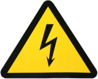 Знаки электробезопасности наклейка Молния 150?150?150мм HLT | код 081-26-20| HLT