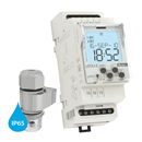 Сумеречный выключатель(фотореле)+комутирующий таймер в комплекте с уличным (IP56) датчиком, 1x8A. Питание AC 230V SOU-2 /230V_V2 + fotosenzor SKS | код 4835 standard | Elko ep