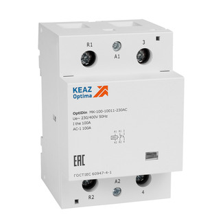 Контактор модульный OptiDin MK-100-10011-110AC | код 321240 | КЭАЗ Контактор модульный OptiDin MK-100-10011-110AC | код 321240 | КЭАЗ