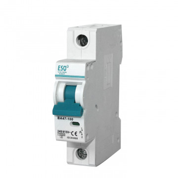 Автоматический выключатель ВА 47-100_1 полюс 25А ток к.з. 10кА хар-ка С ESQ | код 14.03.03.000012 | ESQ Автоматический выключатель ВА 47-100_1 полюс 25А ток к.з. 10кА хар-ка С ESQ | код 14.03.03.000012 | ESQ