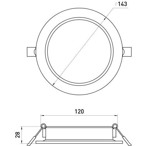 Светильник светодиодный встраиваемый LED 17-12-4K круглый 12Вт 4000К | код Б0057439 | ЭРА фото 3 Светильник светодиодный встраиваемый LED 17-12-4K круглый 12Вт 4000К | код Б0057439 | ЭРА фото 3
