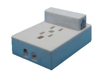 Розетка телефонная ОП адаптер универс. | код. 14192А | Элсэт Розетка телефонная ОП адаптер универс. | код. 14192А | Элсэт