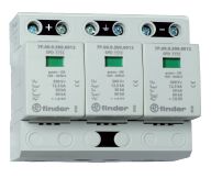 Устройство защиты от импульсных перенапряжений УЗИП тип 1+2 (3 варистора 1000В DC), модульный, ширина 108мм, степень защиты IP20 | код 7P0390001012 | FINDER