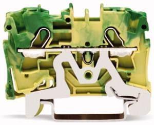 Клемма 2х(0.5-6кв.мм) с заземл. 52.5х33мм для Ex e желт./зел. | Код. 2004-1207 | Wago Клемма 2х(0.5-6кв.мм) с заземл. 52.5х33мм для Ex e желт./зел. | Код. 2004-1207 | Wago