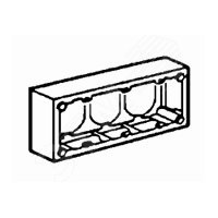 Mosaic Коробка для наружного монтажа 80x205x40 | код 89325 | Legrand