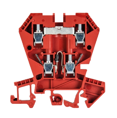 Многоуровневая функциональная клемма, тип фиксации провода: винтовой, номинальное сечение: 4 мм кв., 1A, 1000V, ширина: 6 мм, цвет: красный, тип монтажа: DIN 35 | код 57.404.8355.5 | Wieland Многоуровневая функциональная клемма, тип фиксации провода: винтовой, номинальное сечение: 4 мм кв., 1A, 1000V, ширина: 6 мм, цвет: красный, тип монтажа: DIN 35 | код 57.404.8355.5 | Wieland