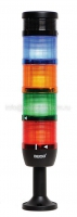 Сигнальная колонна 70 мм, красная, желтая, зеленая, синяя, зумер, 220 В, светодиод LED | код IK74L220ZM01 | EMAS