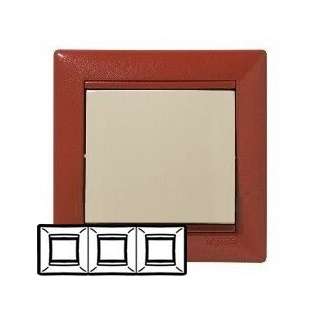 Рамка 3-м Valena горизонт. терра | код. 770013 | Legrand