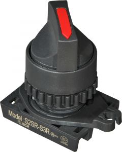 Головка переключателя S2SR-S6KR, с длиной ручкой указатель красный, 3-х позиционный 45 с самовозвратом из 2-х положений, монтажное отверстие 22/25мм | код A8026-A5550009457 | РЕЛЕ И АВТОМАТИКА Головка переключателя S2SR-S6KR, с длиной ручкой указатель красный, 3-х позиционный 45 с самовозвратом из 2-х положений, монтажное отверстие 22/25мм | код A8026-A5550009457 | РЕЛЕ И АВТОМАТИКА