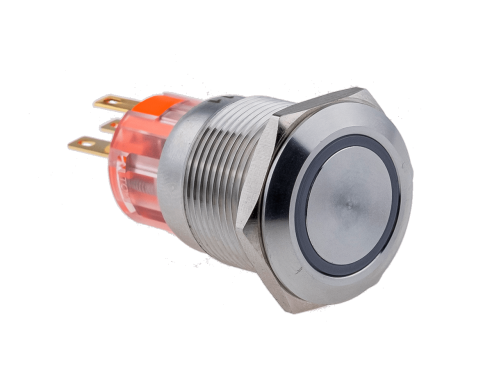 Кнопка IP67, с подсветкой, зеленая, с возвратом, 1NO+1NC, 220В AC, MT67-R220G11 | код 107347 | MEYERTEC Кнопка IP67, с подсветкой, зеленая, с возвратом, 1NO+1NC, 220В AC, MT67-R220G11 | код 107347 | MEYERTEC