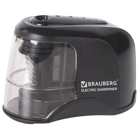 Точилка электрическая BRAUBERG Metropolis, питание от 4 батареек АА, спиралевидное лезвие, 228426 | код 228426 | BRAUBERG Точилка электрическая BRAUBERG Metropolis, питание от 4 батареек АА, спиралевидное лезвие, 228426 | код 228426 | BRAUBERG