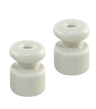 Керамический изолятор для ретро провода белый (25шт) TDM | код SQ2802-0007 | TDM Керамический изолятор для ретро провода белый (25шт) TDM | код SQ2802-0007 | TDM