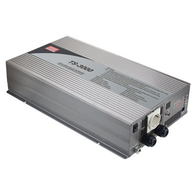 Источник питания DC-AC, 3000Вт, Рмакс=6000Вт(0,6 сек), Uвх=48(42…60)В DC, Uвых=110В АС (ещё 100, 115, 120), f=60(50) Гц, КНИ<3%, изоляция 3000В AC, в кожухе 466.8x283.5x100мм, вес 12,9кг, 0…+40С, клеммы на выходе, тип АКБ свинцово-кислотный | код TS Источник питания DC-AC, 3000Вт, Рмакс=6000Вт(0,6 сек), Uвх=48(42…60)В DC, Uвых=110В АС (ещё 100, 115, 120), f=60(50) Гц, КНИ<3%, изоляция 3000В AC, в кожухе 466.8x283.5x100мм, вес 12,9кг, 0…+40С, клеммы на выходе, тип АКБ свинцово-кислотный | код TS