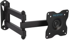 Кронштейн для телевизора Kromax DIX-15 черный 15-28 макс.30кг настенный поворот и наклон | код 382869 | KROMAX