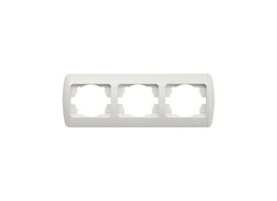 ZIRVE крем/крем рамка 3-х пост гориз. | код 501-000303-227 | ABB ZIRVE крем/крем рамка 3-х пост гориз. | код 501-000303-227 | ABB