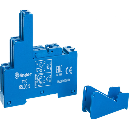 Розетка с винтовыми клеммами с зажимной клеткой | код 95059SPA | FINDER Розетка с винтовыми клеммами с зажимной клеткой | код 95059SPA | FINDER