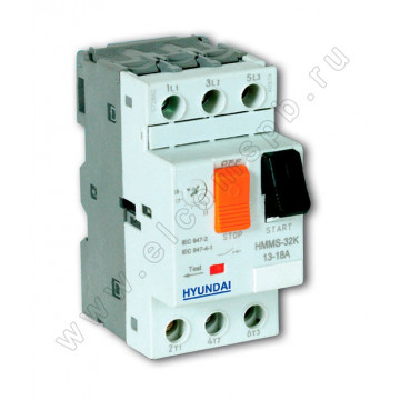 Автомат защиты двигателя MMS32K 0018 13-18А 15kA АС400/415В (HYUNDAI) | код 13.02.000012 | HYUNDAI Автомат защиты двигателя MMS32K 0018 13-18А 15kA АС400/415В (HYUNDAI) | код 13.02.000012 | HYUNDAI