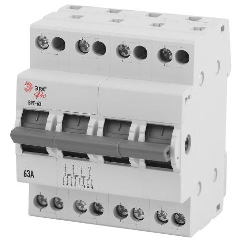 Выключатель-разъединитель трехпозиционный ВРТ-63 PRO VRT63-4-63 4Р 63А | код Б0061689 | ЭРА