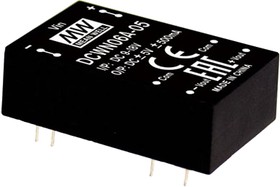 Источник питания DC-DC, 6 Вт, вход 18…36В, выход ±15В/±200мА, изоляция 3000В DC, DIP24 31.8х20.3х10.2мм, -40...+90С | код DCWN06B-15 | MeanWell Источник питания DC-DC, 6 Вт, вход 18…36В, выход ±15В/±200мА, изоляция 3000В DC, DIP24 31.8х20.3х10.2мм, -40...+90С | код DCWN06B-15 | MeanWell
