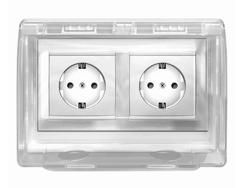 Накладка защитная для двухместной розетки | код 26311 1 | Duwi Накладка защитная для двухместной розетки | код 26311 1 | Duwi