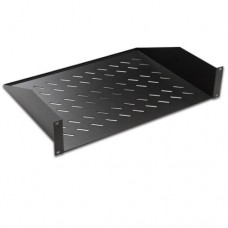 Полка 19., 2U, глубина 350мм, нагрузка 30кг, универсальная, 2 точки крепления, металл, черный | код LN-RAF-RMO-2U35-BL | LANDE Полка 19., 2U, глубина 350мм, нагрузка 30кг, универсальная, 2 точки крепления, металл, черный | код LN-RAF-RMO-2U35-BL | LANDE