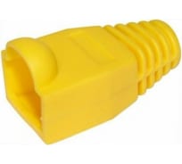 Защитные колпачки для кабеля 6,0мм cat.5, на соединение коннектора с кабелем, желтый, 100 шт. в пчк | код TWT-BO-6.0-YL/100 | TWT